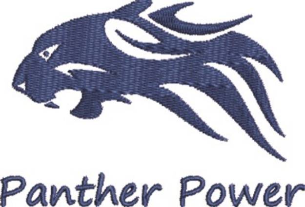 Picture of Panther Power Machine Embroidery Design