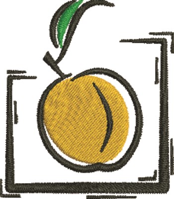 Peach Machine Embroidery Design