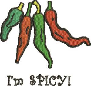 Picture of Im Spicy Machine Embroidery Design