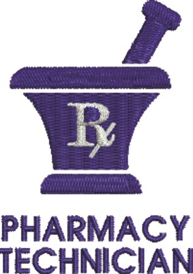 Pharmacy Technician Machine Embroidery Design