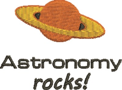 Astromony Rocks Machine Embroidery Design