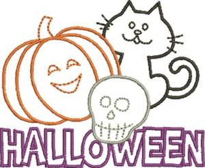 Picture of Halloween Machine Embroidery Design