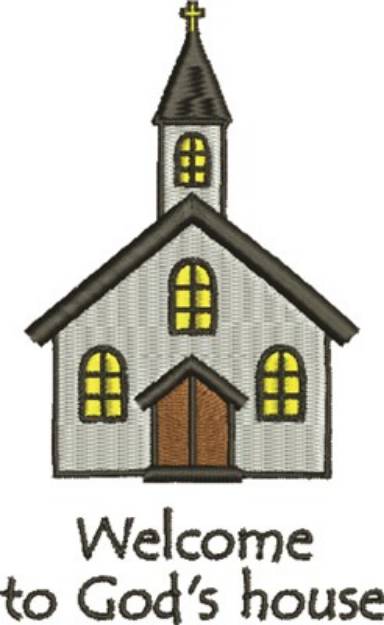 Picture of Gods House Machine Embroidery Design