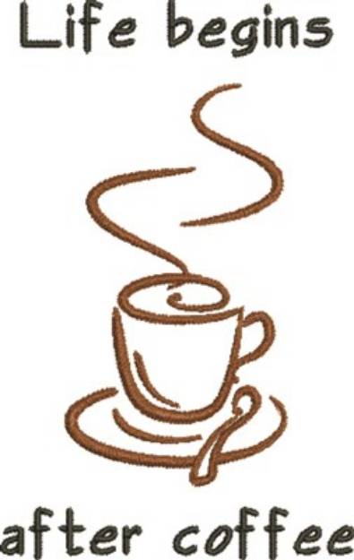 Picture of After Coffee Machine Embroidery Design