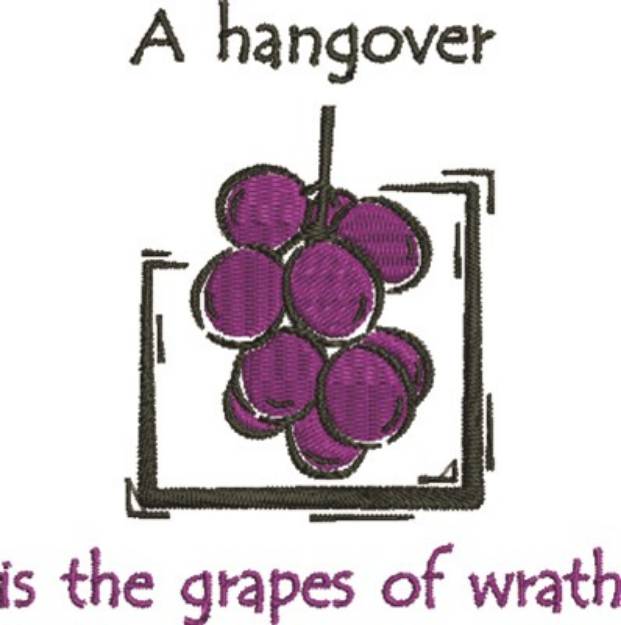 Picture of Grapes Of Wrath Machine Embroidery Design