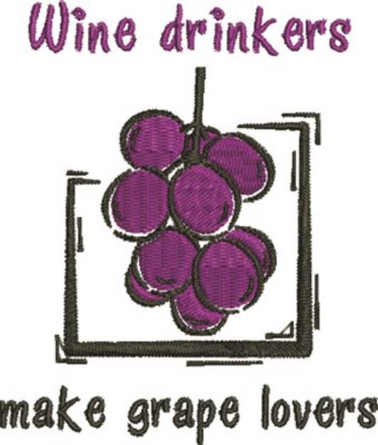 Picture of Wine Drinkers Machine Embroidery Design
