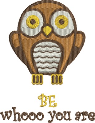 Whooo You Are Machine Embroidery Design
