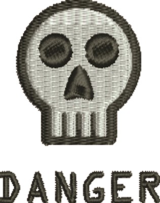 Danger Machine Embroidery Design