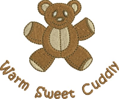 Cuddly Bear Machine Embroidery Design