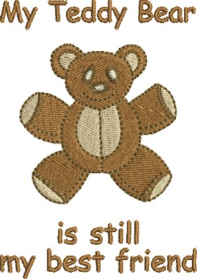 My Teddy Bear Machine Embroidery Design