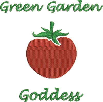 Garden Goddess Machine Embroidery Design