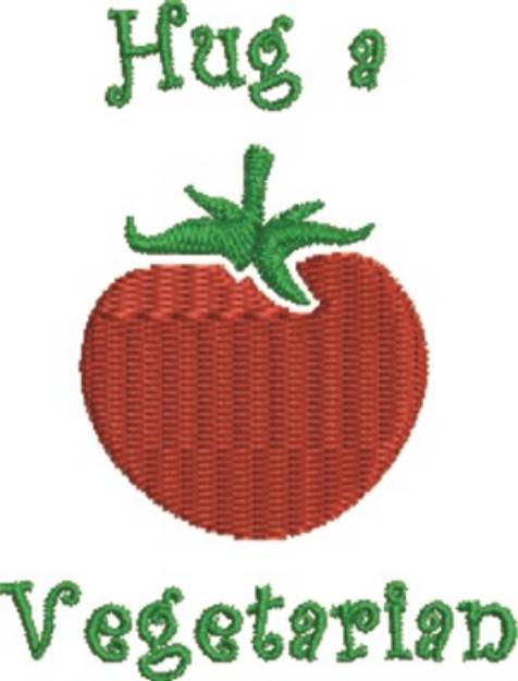 Picture of Hug A Vegetarian Machine Embroidery Design