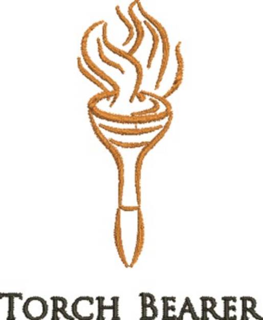 Picture of Torch Bearer Machine Embroidery Design