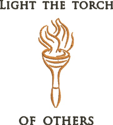 Light The Torch Machine Embroidery Design