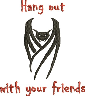 Hang Out Machine Embroidery Design
