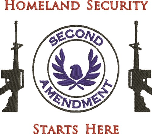 Homeland Security Machine Embroidery Design