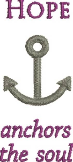 Picture of Hope Anchors Machine Embroidery Design
