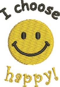 Picture of Choose Happy Machine Embroidery Design