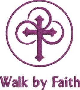 Picture of Walk By Faith Machine Embroidery Design