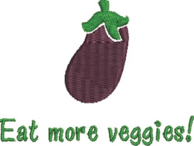 Picture of Eat More Veggies Machine Embroidery Design