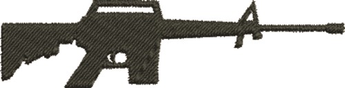 M16 Rifle Machine Embroidery Design