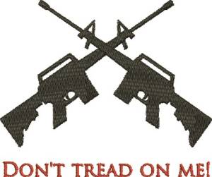Picture of Dont Tread Machine Embroidery Design