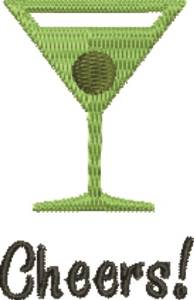 Picture of Martini Cheers Machine Embroidery Design