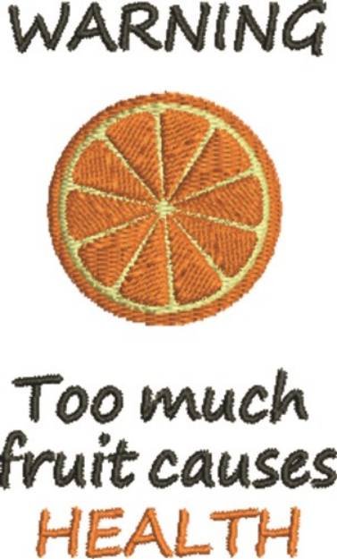 Picture of Too Much Fruit Machine Embroidery Design