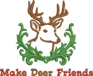 Picture of Deer Friends Machine Embroidery Design