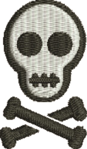 Skull & Crossbones Machine Embroidery Design