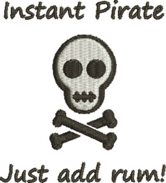 Picture of Instant Pirate Machine Embroidery Design