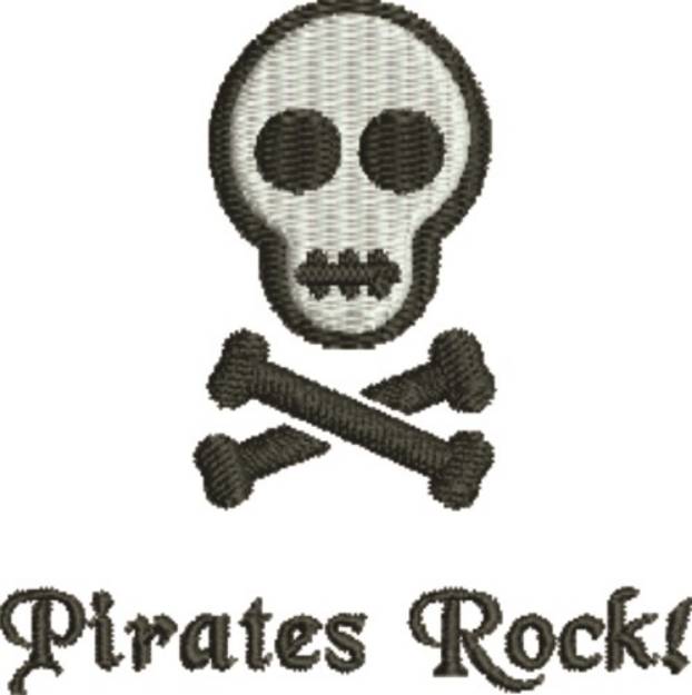Picture of Pirates Rock Machine Embroidery Design