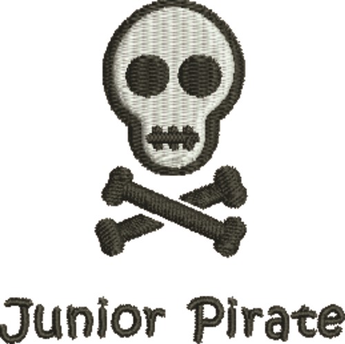 Junior Pirate Machine Embroidery Design
