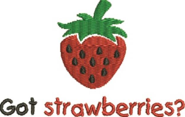 Picture of Got Strawberries Machine Embroidery Design