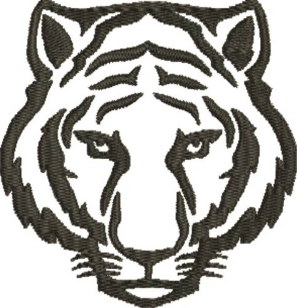 Picture of Tiger Head Machine Embroidery Design