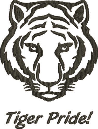 Tiger Pride Machine Embroidery Design