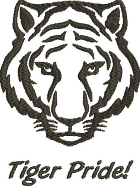 Picture of Tiger Pride Machine Embroidery Design