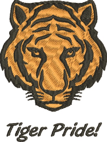 Tiger Pride Machine Embroidery Design