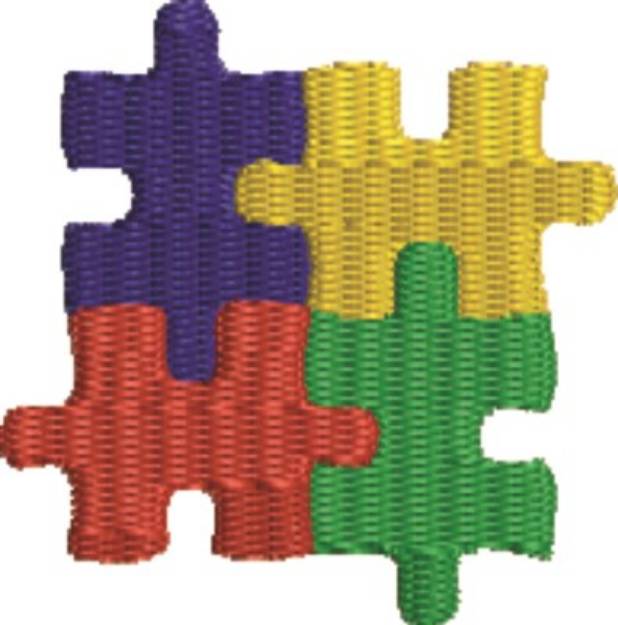 Picture of Autism Symbol Machine Embroidery Design