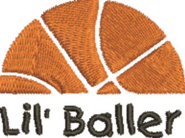 Picture of Basketball Baller Machine Embroidery Design