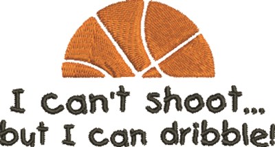 Basketball Dribble Machine Embroidery Design