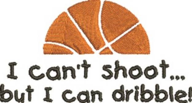 Picture of Basketball Dribble Machine Embroidery Design