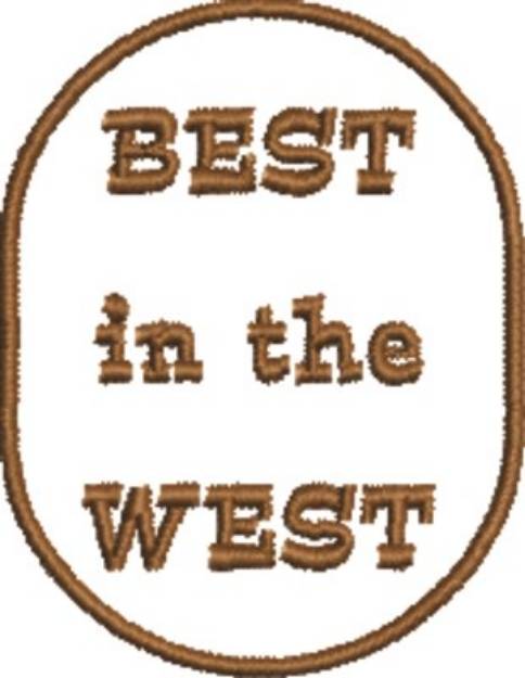 Picture of Best in West Machine Embroidery Design