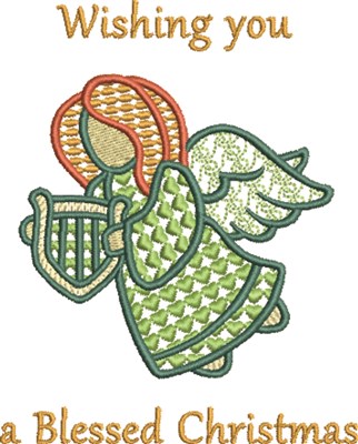 Blessed Christmas Machine Embroidery Design