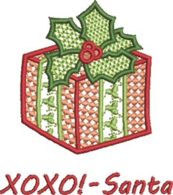 Picture of XOXO Santa Machine Embroidery Design