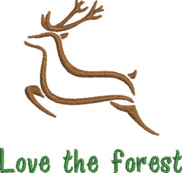 Picture of Love The Forest Machine Embroidery Design