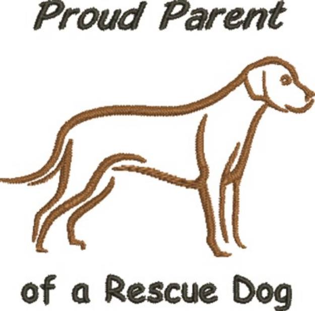 Picture of Rescue Dog Machine Embroidery Design