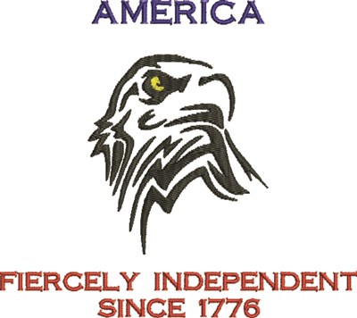 America Since 1776 Machine Embroidery Design