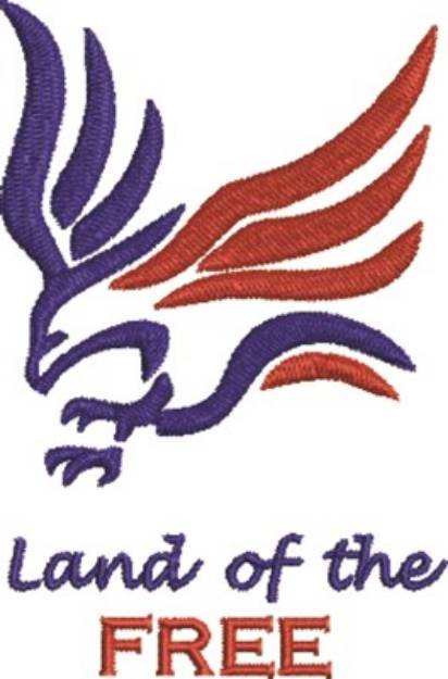 Picture of Land Of Free Machine Embroidery Design