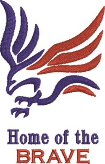 Picture of Home Of Brave Machine Embroidery Design